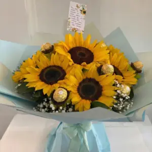 bouquet-de-10-girasoles-con-9-chocolates-ferrero-duitama-primavera-floristeria