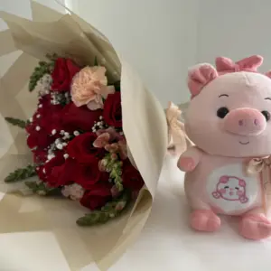 Combo Bouquet Dulce Amor + Peluche